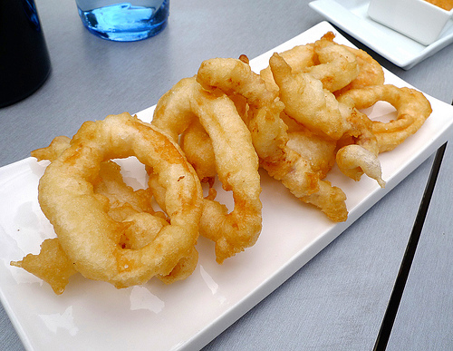 Restaurante Fonda Paloma Excelente fritura de los calamares a la romana
